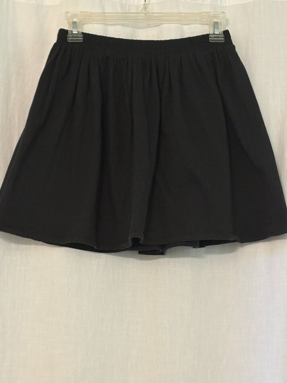 United Colors of Benetton Black Circle Skirt, Cotton, Size S